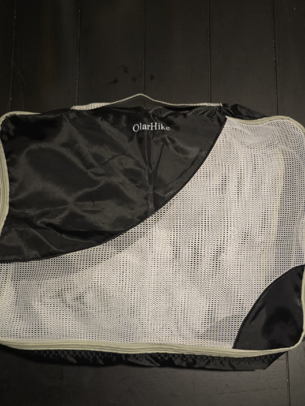 Black and White Mesh Travel Packing Cubes Bags 8-piece